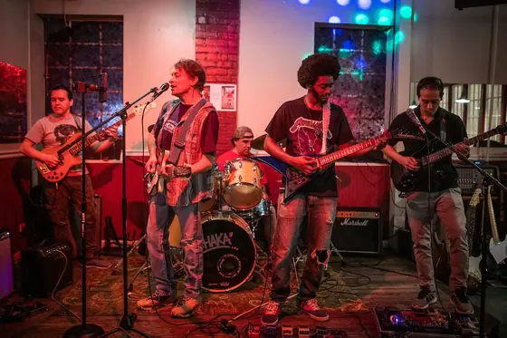Fernando on stage at Stars Music School, Inwood WV