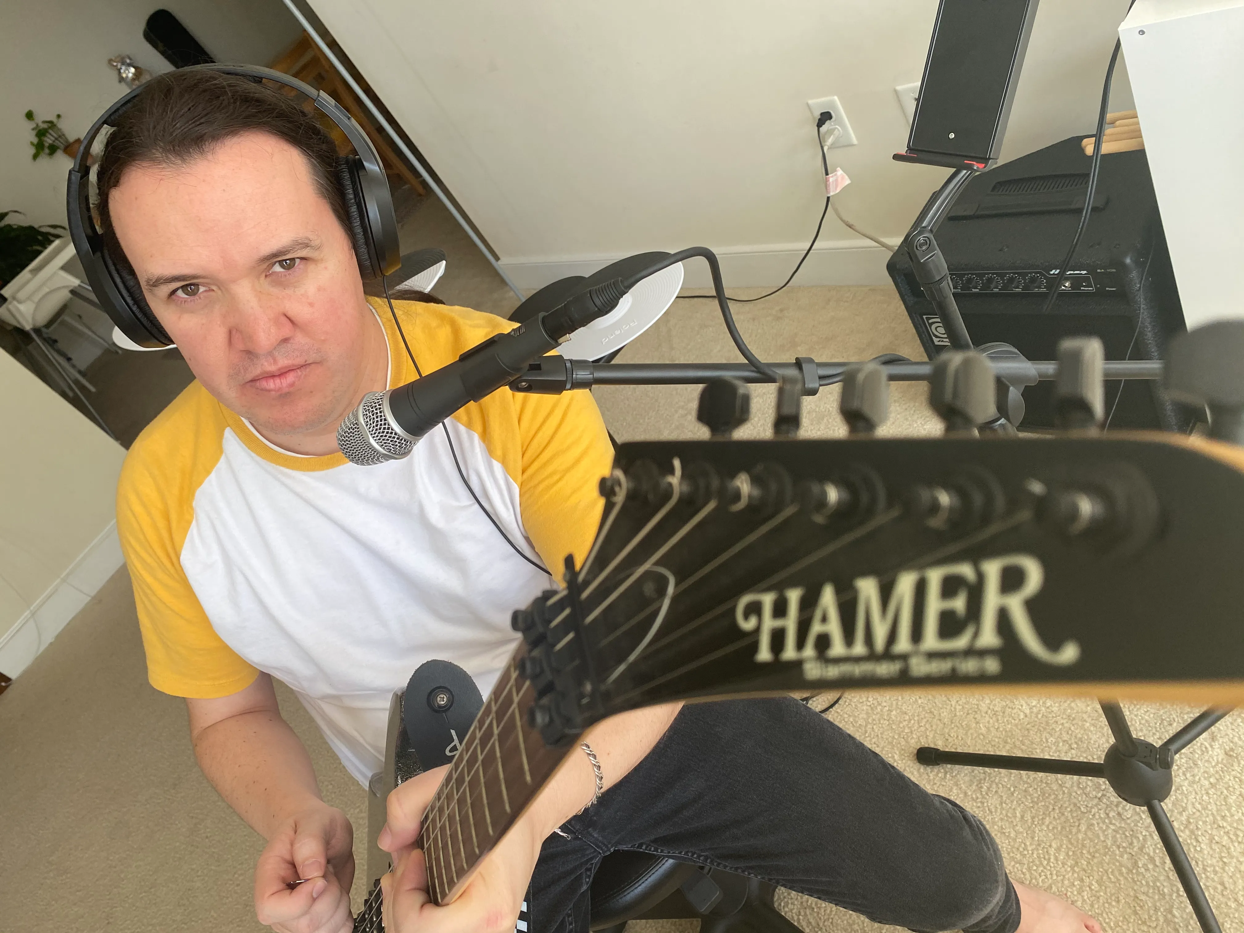Guitar duet lesson at Stars Music School, Inwood WV