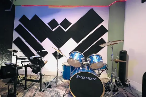 Drum room at Stars Music School, Inwood WV